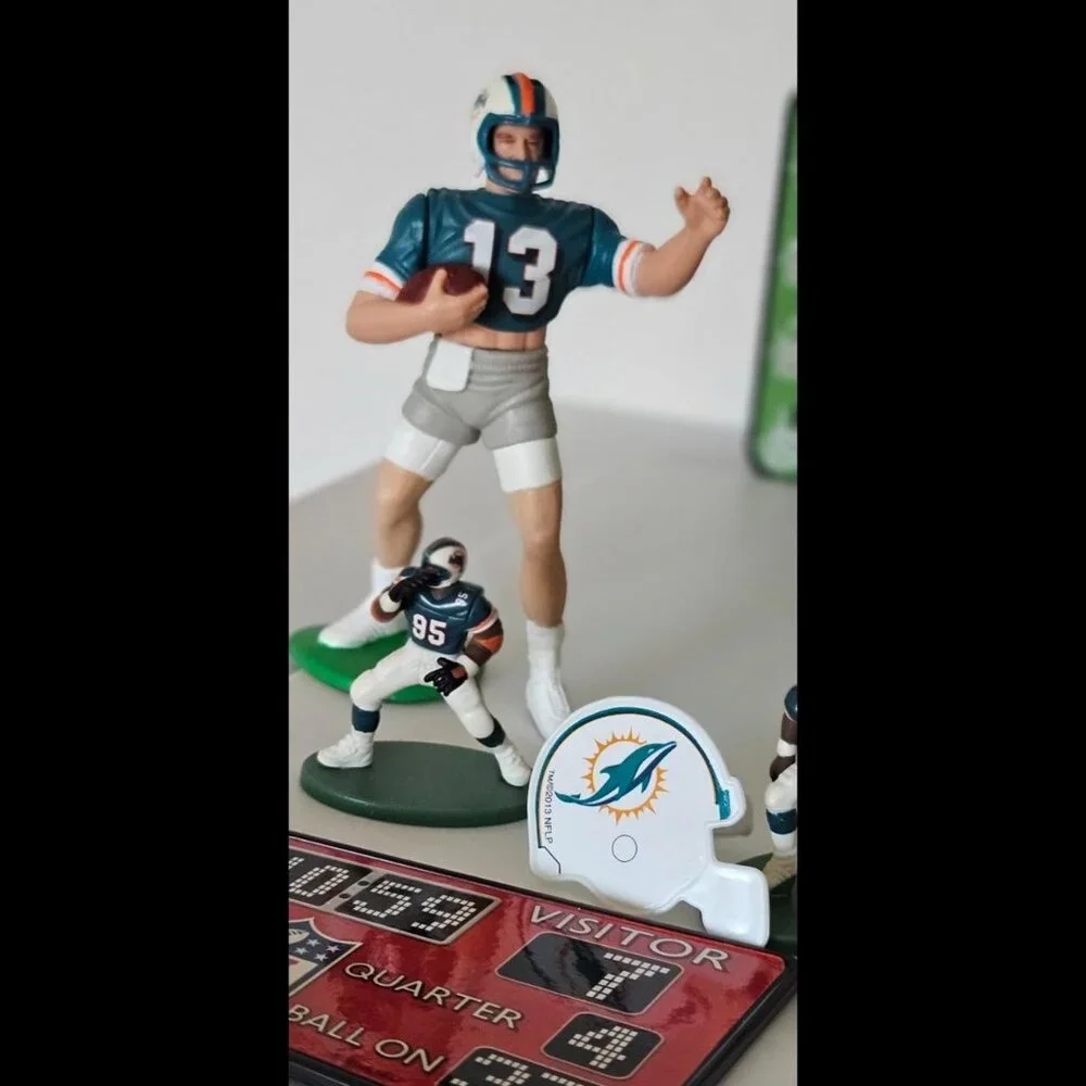 🏈 Miami Dolphins NFL football Dan Marino figurine scoreboard play set cake deco